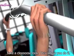 Gayathlete dostane svou vagínu v 3D animovaném porno