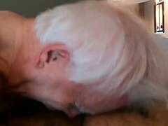 Gay amateur gets a messy head from grandpa
