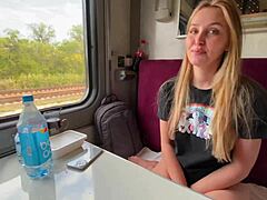 Alina Rai, soția cu păsărica rasă, se înfurie cu un străin în tren