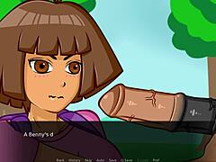 Dora the Explorer animasyonunda halka açık yarrak parodisi