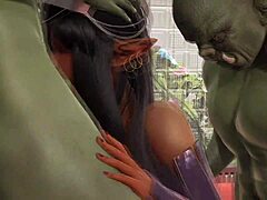 Video hentai orc dan elf melakukan threesome dengan vibrator