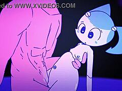 Robot Cartoon melakukan seks anal dengan gas