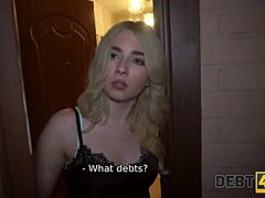 Maria hurricane, the amazing blonde with debts and a perfect body, gets rough fucked in this homemade video