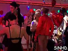Seduction porn: Girls stripping and cumming in a wild party