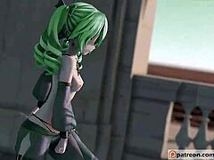 Vocaloid's Miku showcases her sexy dance moves in this 3D hentai video by Smixix