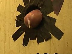 Gay gloryhole and handjob action with an interracial twist
