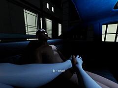 Unreal Engine Video Game: Vampire Girl's Footjob Skills