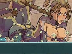 Lara Croft and Akabur in a Steamy Masturbation Session