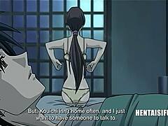 Un jeune garçon pilonne une milf asiatique dans une scène de sexe cartoon