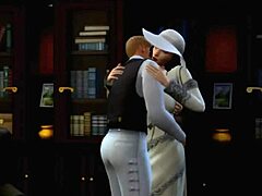 Medzirasový skupinový sex s veľkými čiernymi kohútmi a shemale v The Sims