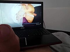 Cuckold wife fucks husband's friend in front of him