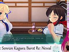 Virtual YouTuber lewdneko performs Senran Kagura Burst first part