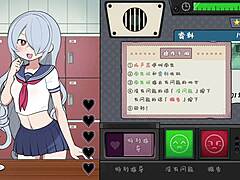 Hentai oyununda Japon okul kızı cezalandırılıyor