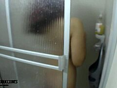 Step sister masturbates in shower and gets creampied by step brother