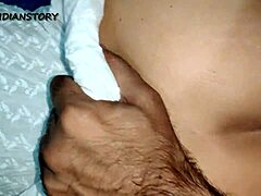 A newlywed Indian bride engages in doggy style sex with her boyfriend