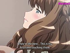 Adik tiri yang nakal dan saya dalam sesi handjob dan creampie anime yang panas